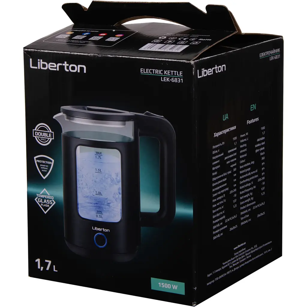Електрочайник Liberton LEK-6831 [115688] - фото 10