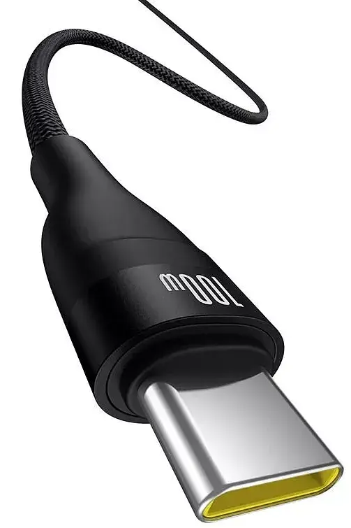 Кабель Baseus Flash 2 Charging Cable USB to Type-C 100W 1m P10311804111-00 Black - фото 5