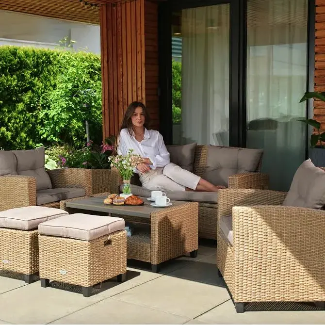 Набор садовой мебели Di Volio Firenze бежевый/светло-серый - фото 9