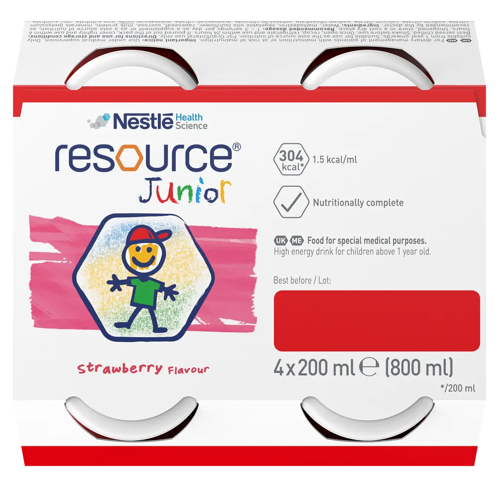 Готова молочна суміш Nestle Resource Junior, зі смаком полуниці, 800 мл (4 шт по 200 мл) - фото 10