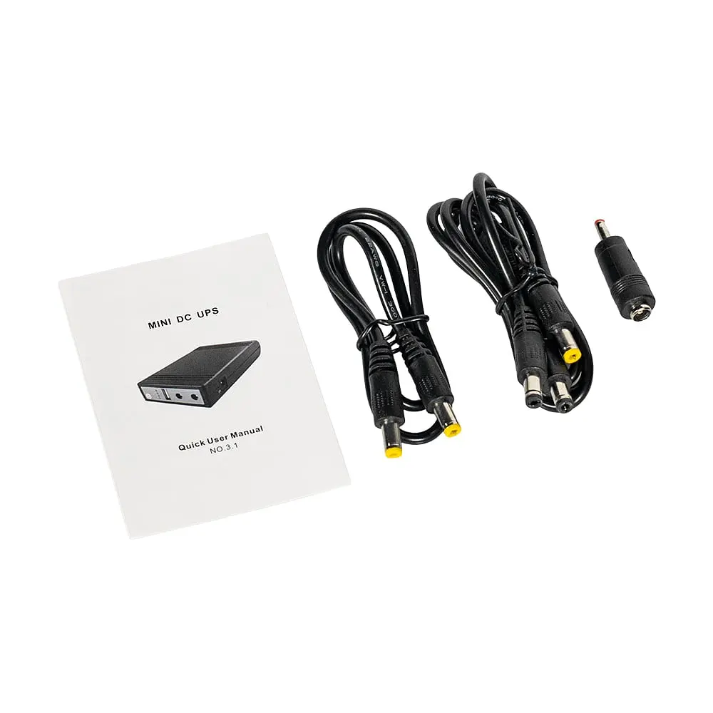 Джерело безперебійного живлення Mini UPS WGP UPS103A 10400mAh 5V/12V/12V, Li-ion 4*2.6Ah, для роутера та оптичного терміналу (42-00247) - фото 6