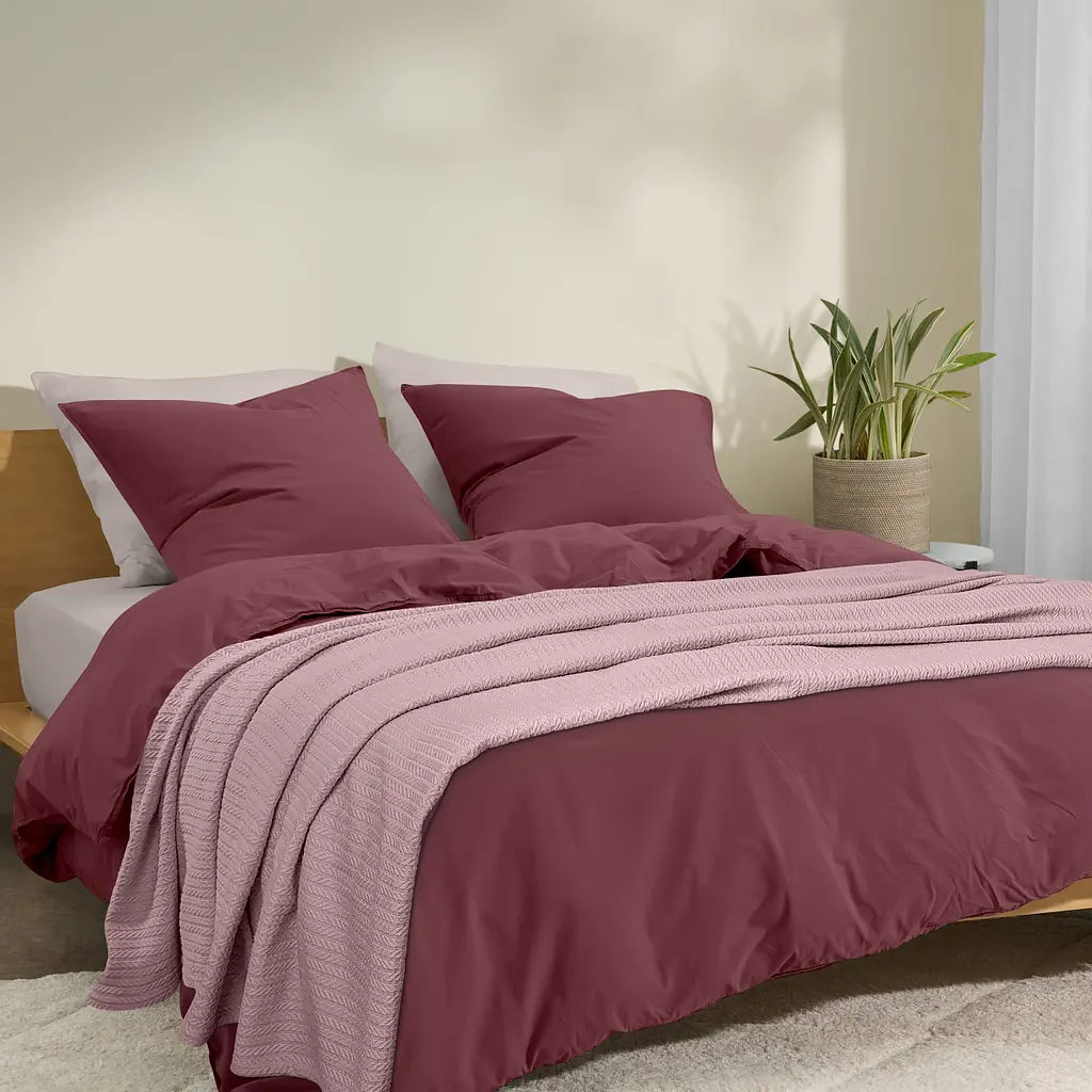 Плед покривало Cosas Blush Knitted Braid 240х260 см косичка (Blanket_11Blush_KnittedBraid_240x260) - фото 5