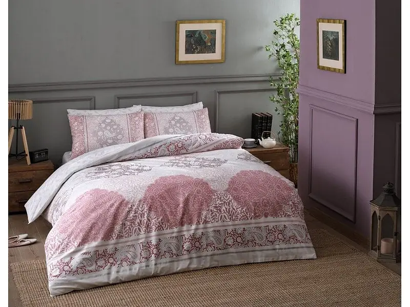 Комплект постільної білизни Aryan Pink Сімейний Tac pbe0041128 - фото 2