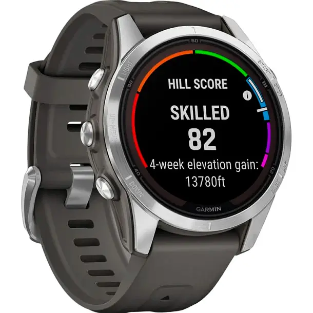 Смарт-годинник Garmin Fenix 7S Pro Solar Edition Silver with Graphite Band (010-02776-00) [90552] - фото 2