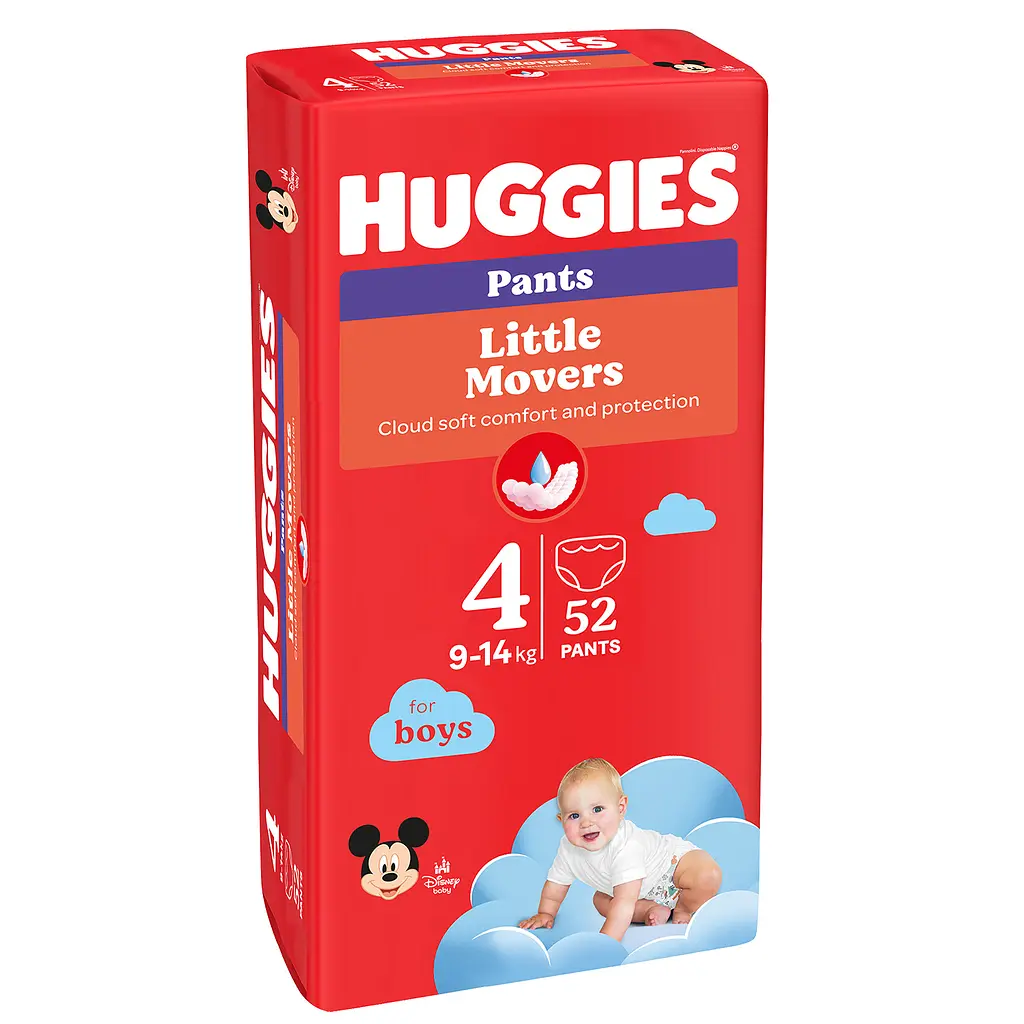 Підгузки-трусики для хлопчиків Huggies Little Movers Pants 4 (9-14 кг) 52 шт. - фото 2