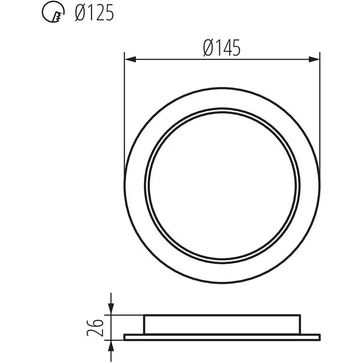 Світильник Kanlux Tavo LED DO 12W-NW down-light (36512) - фото 2
