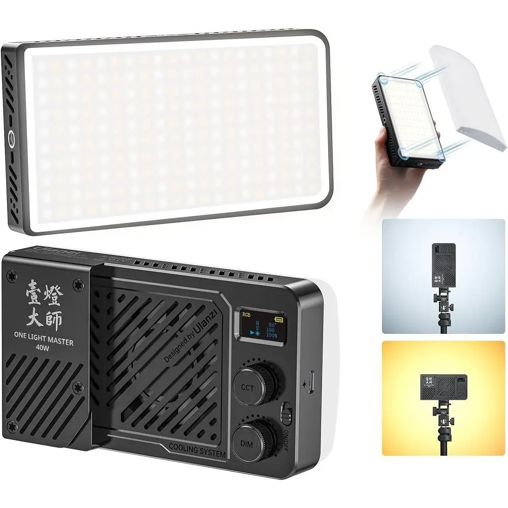 Накамерне світло Ulanzi LM-P40Bi з розсіювачем Bi-Color CRI 96+ 2700-6500К (L129) [150325] - фото 7