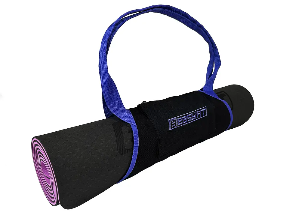 Сумка-переноска EasyFit для йога-килимка Синя (EF-YB38-BL) - фото 2