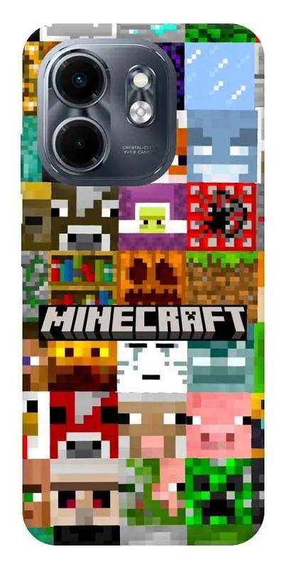 Чохол Demsky Minecraft collage для Infinix Smart 9 4G / Hot 50i