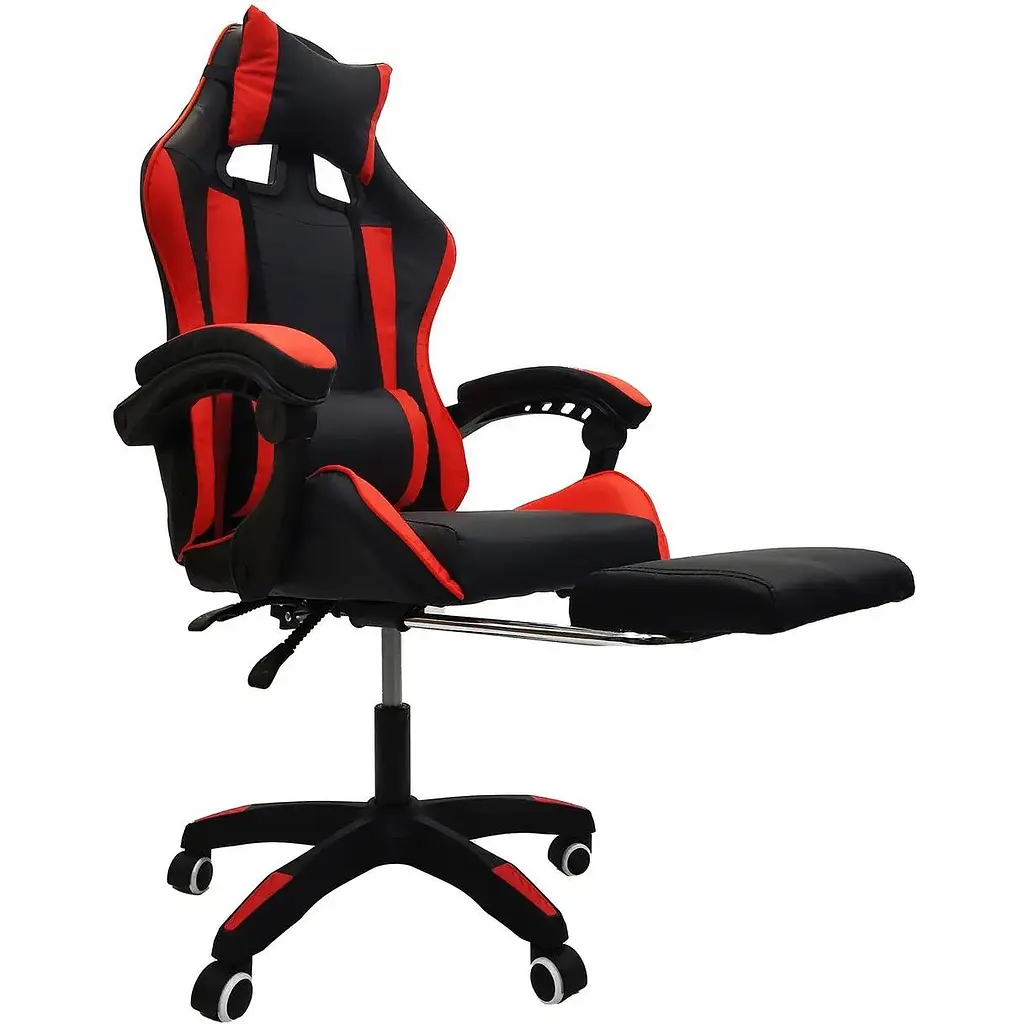 Компьютерное кресло Kontrast Viper Black-Red с функцией массажа - фото 2