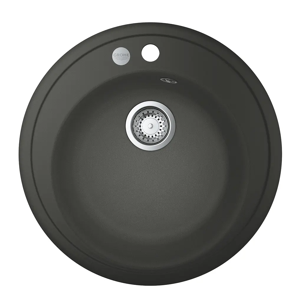 Кухонна мийка Grohe K200 із композиту 31656AT0, Чорний - фото 2