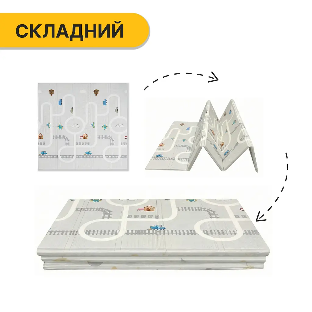 Дитячий ігровий килимок LEOBRO 180 x 200 x 1 см (LB-1037) - фото 4