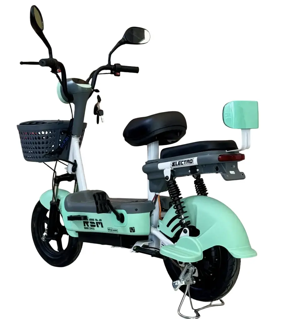 Электроскутер Двухместный Corso RSM-60093 (500W; 48V/20Ah) Бирюзовый - фото 4