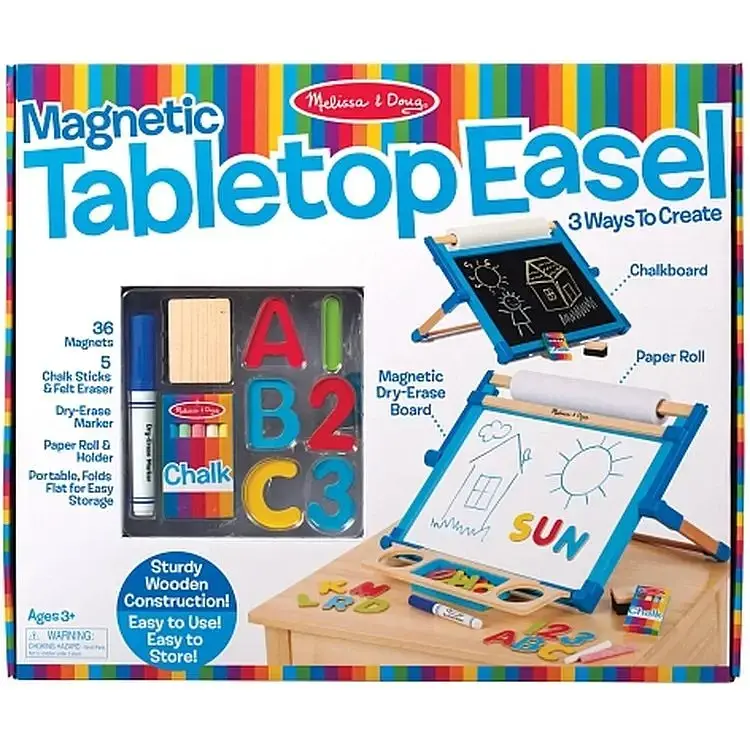 Мольберт настільний Melissa & Doug з магнітною дошкою дерев'яний (MD12790) - фото 2