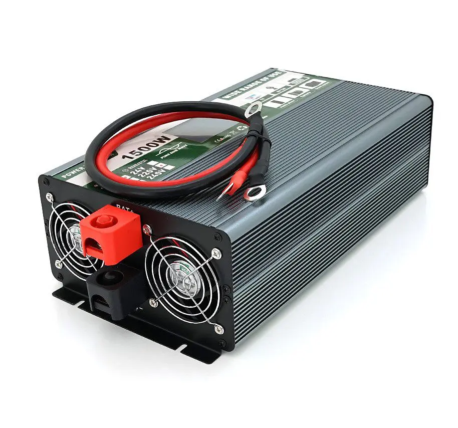 Інвертор напруги 12/220V Demuda DMDPSW 1500Вт з правильною синусоїдою 2xUSB, RJ45 - фото 2