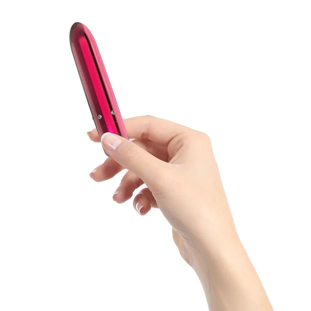 Віброкуля PowerBullet - Pretty Point Rechargeable Pink, 10х1.9 см (рожевий) - фото 3