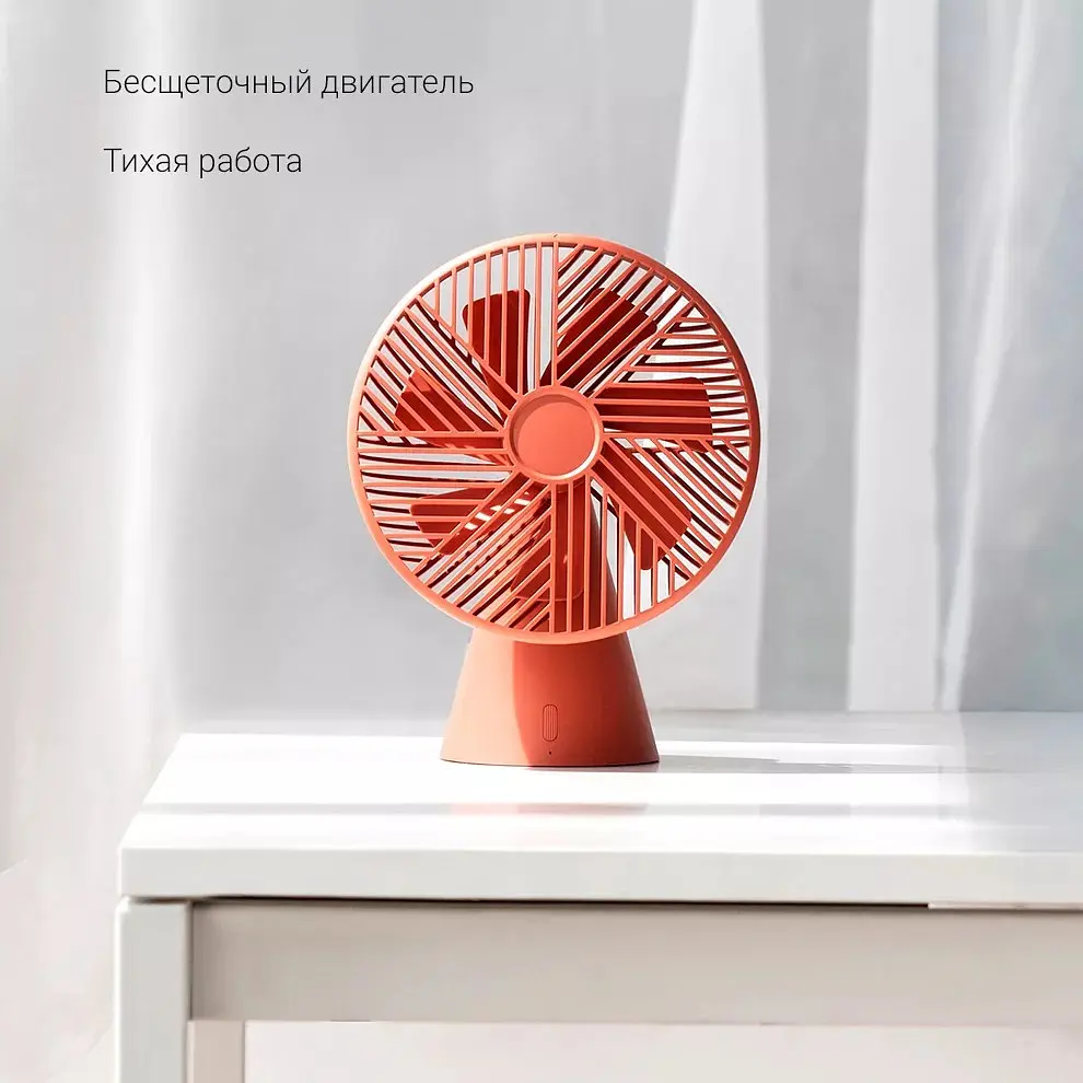 Вентилятор Xiaomi Sothing Forest Desktop Fan (DSHJ-S-1907) портативний бездротовий червоний - фото 2