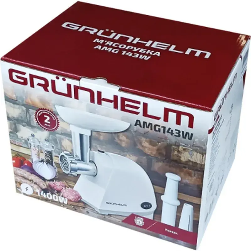 М'ясорубка Grunhelm AMG143W - фото 4