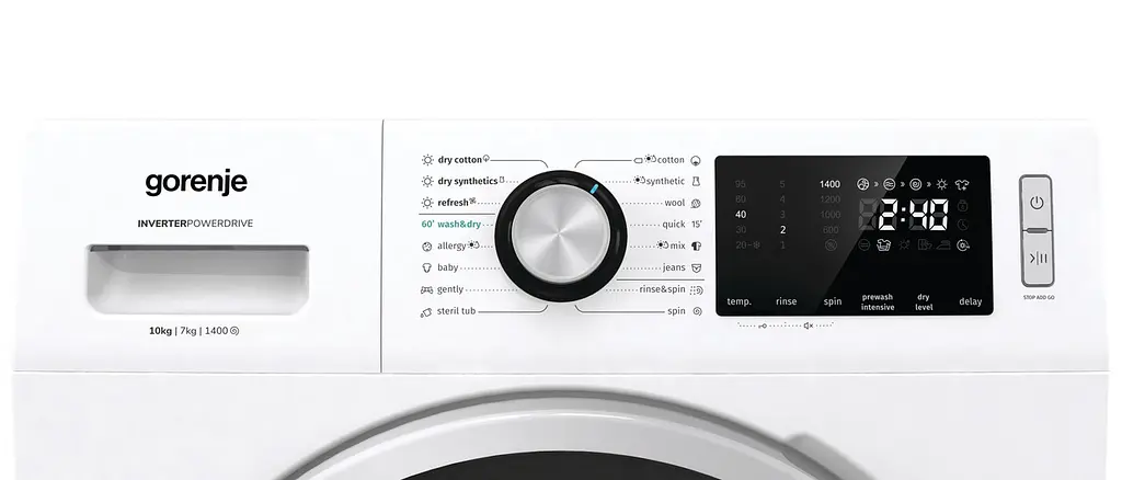 Стиральная машина Gorenje с сушкой WD10514 /1400 об/мин/ 10 кг/ 60 см/LED дисплей (WD10514) - фото 4