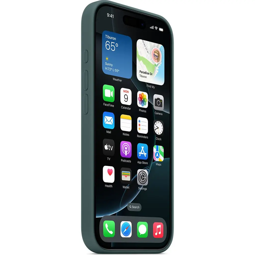 Чохол Silicone Case with MagSafe для Apple iPhone 16 Pro Max Lake Green AAA [119555] - фото 5