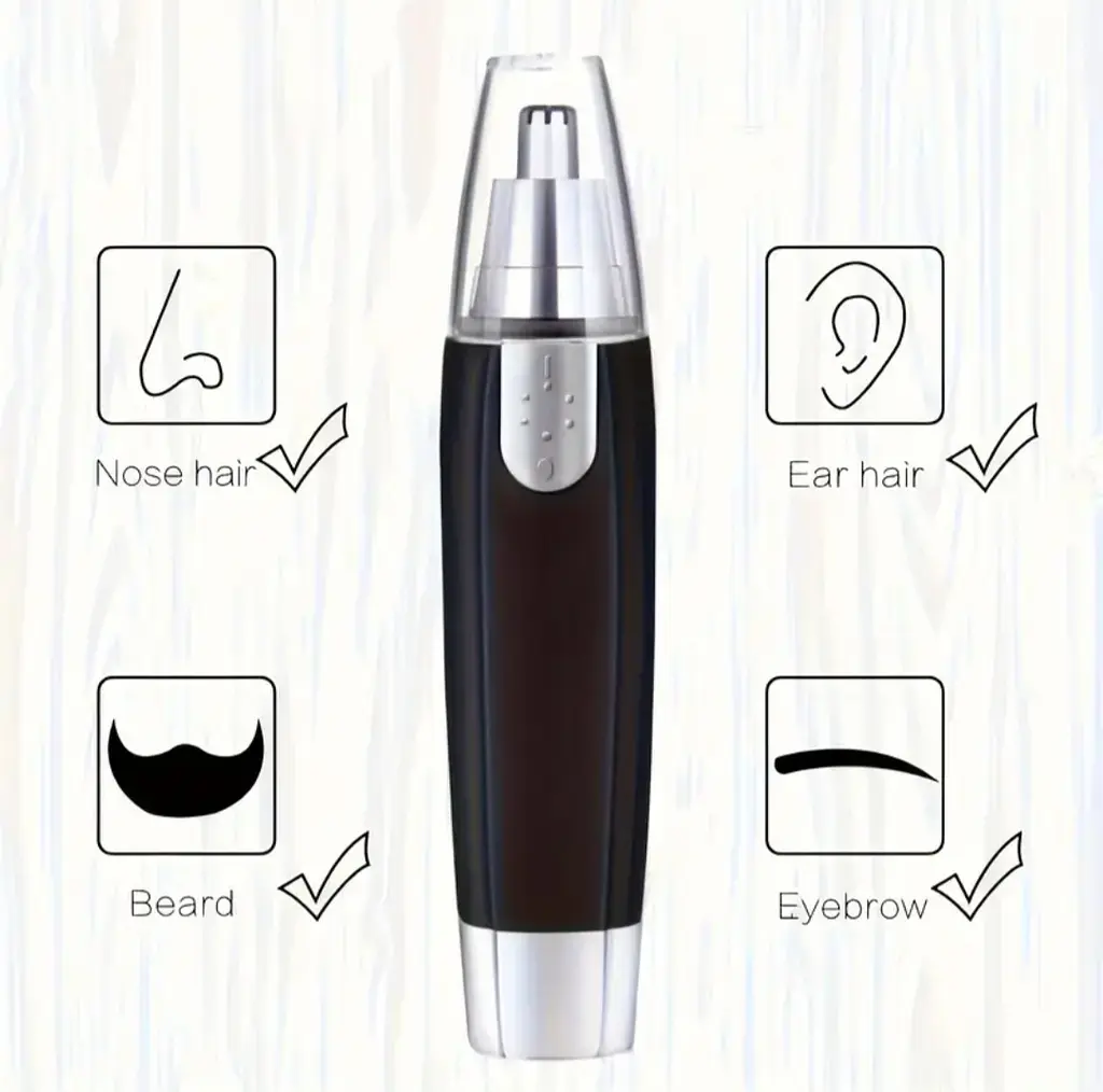 Электрический триммер для носа, шеи, ушей и бровей для мужчин и женщин - фото 4