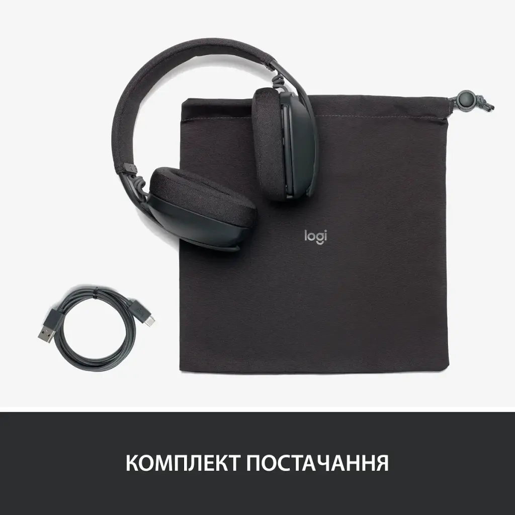 Навушники Logitech Zone Vibe 100 Wireless Graphite (981-001213) - фото 10