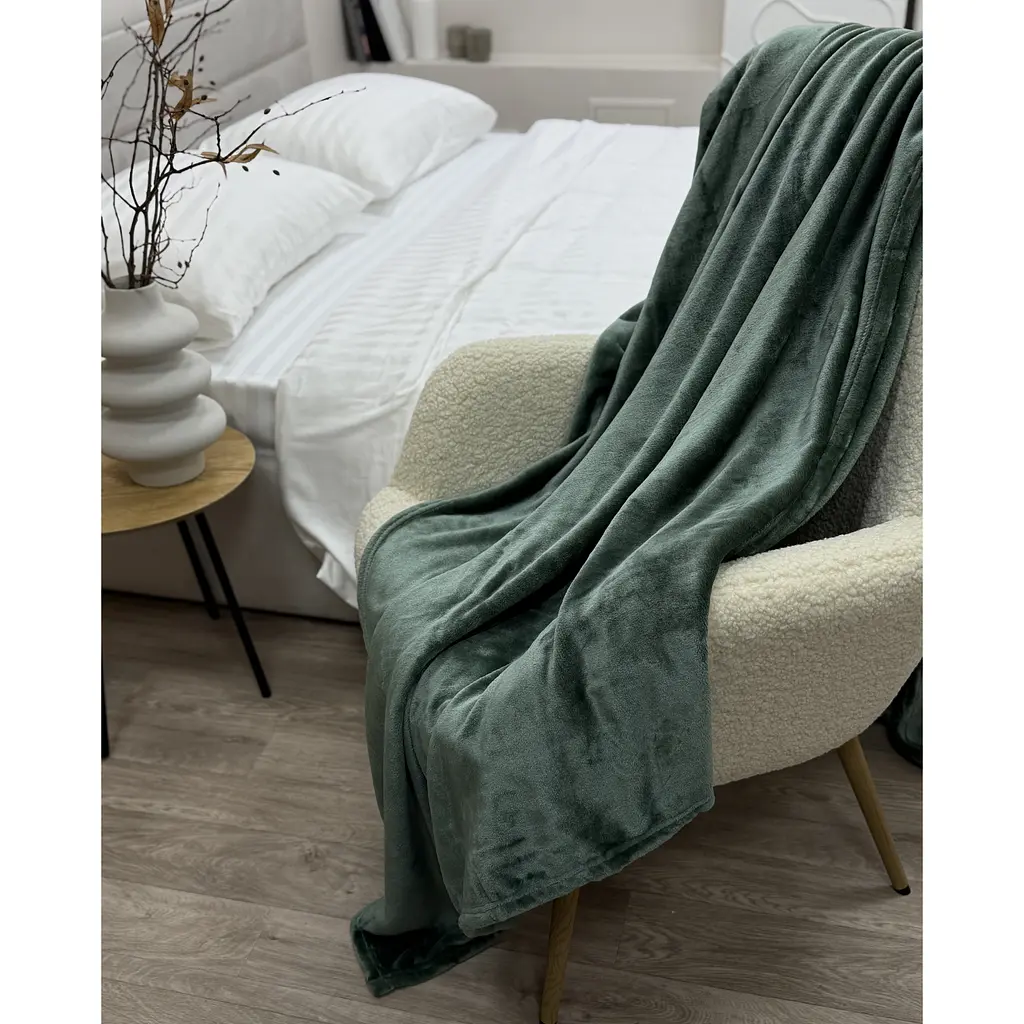 Покривало Ecotton Matte green 200х220 см зелений (24923) - фото 7