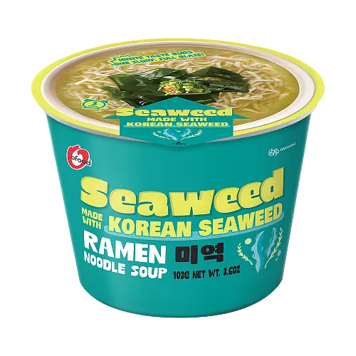 Суп рамен Ofood Seaweed Real Seaweed Ramen Noodle Soup з водоростями у мисці 100 г