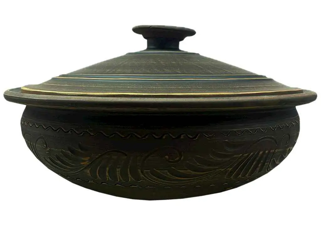 Чавунок СЛОВ'ЯНОЧКА 3л хуторянка гончарний декор 46751