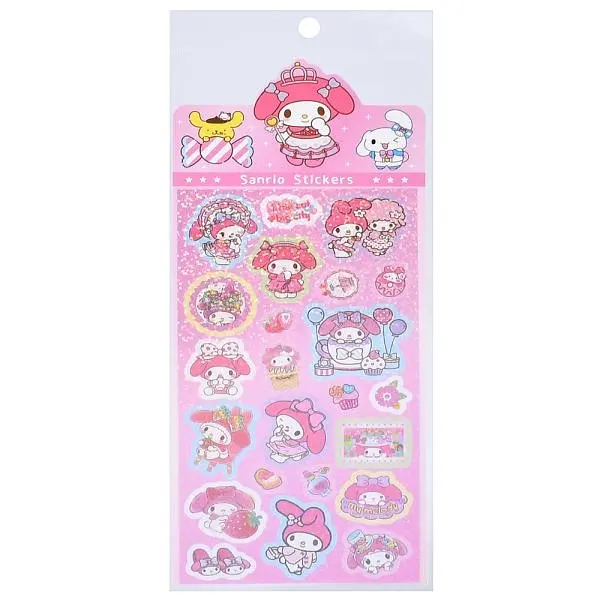 Декоративні наклейки "Sanrio Stickers" Bambi SZ240906-11 з блискітками