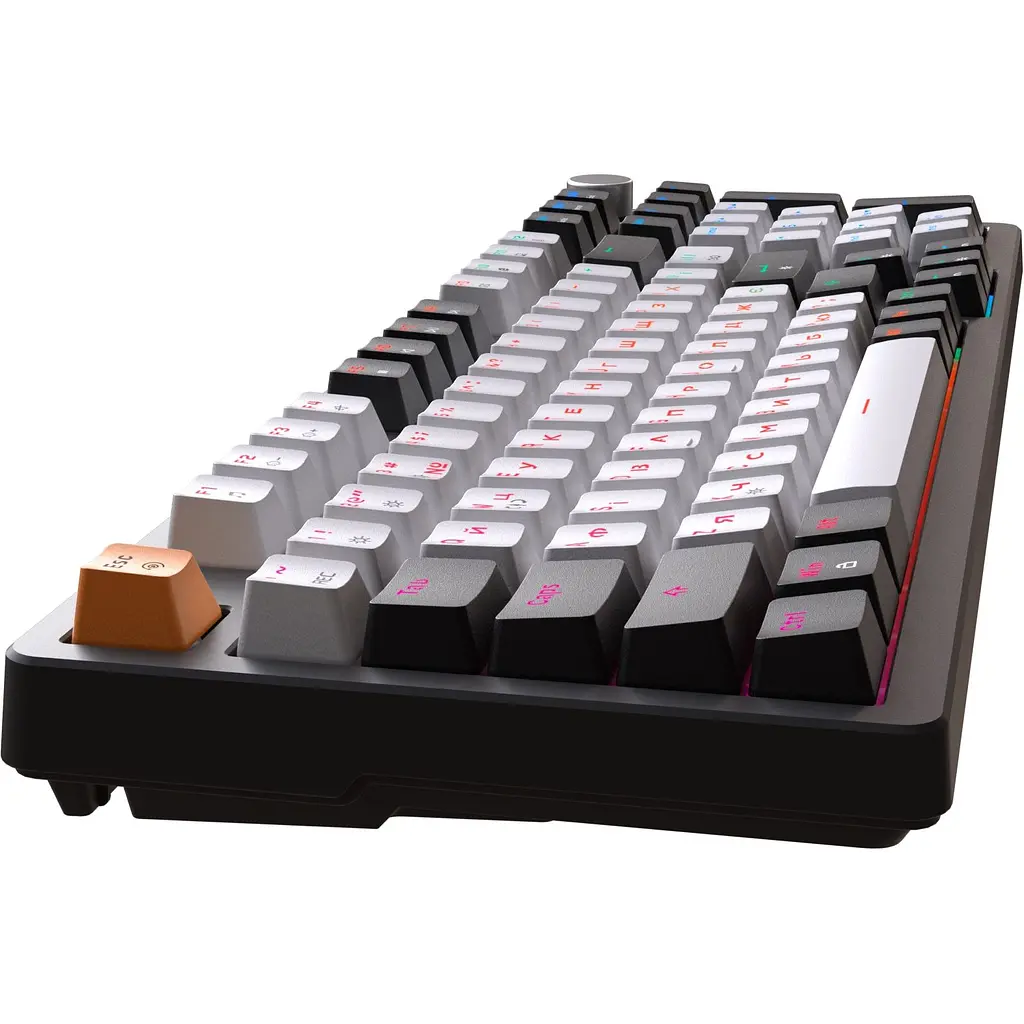 Клавиатура GamePro Red с Hot-Swap RGB Black проводная механическая (MK170B) - фото 4