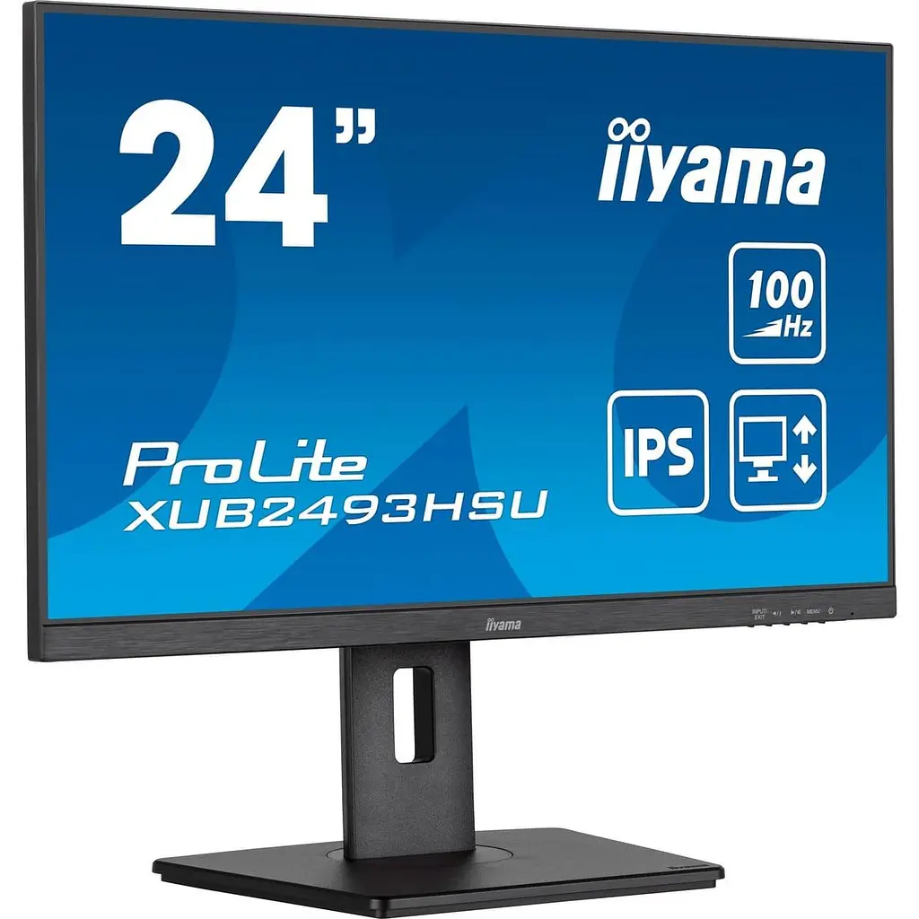 Монітор 23.8" Iiyama XUB2493HSU-B7 FHD IPS 100Hz (XUB2493HSU-B7) - фото 3