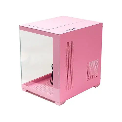 Корпус GTL Gaming Infinity, Pink, без БП, Mid Tower, Micro ATX/Mini ITX, 1xUSB 3.0/2xUSB 2.0, макс. CPU – 160 мм/VGA – 320 мм, боковая и передняя панель из закаленного стекла (GTLN275-1P) - фото 4