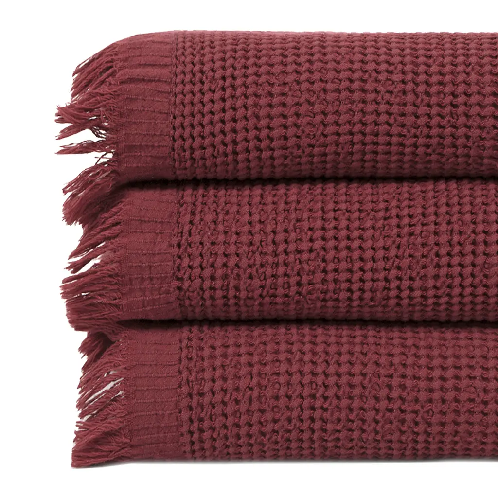 Набір рушників Lotus Home - Rius red червоний 30x50 (3 од.) - фото 2