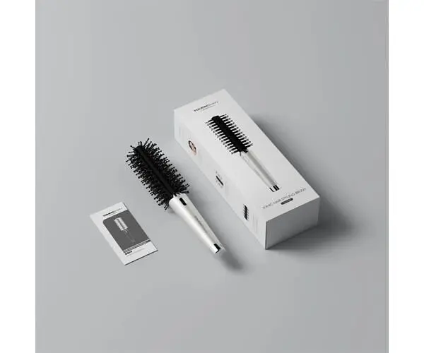 TOUCHBeauty TB-1758, Гребінець-браш для волосся з іонізацією Тач Б'юті, білий - фото 2