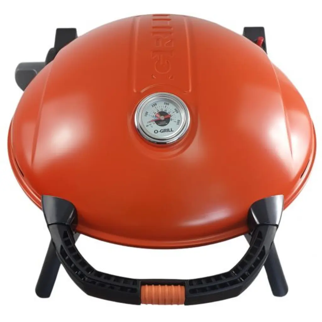 Портативный газовый гриль O-Grill 900 переносной, оранжевый + шланг в подарок! - фото 3