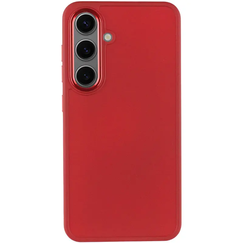 TPU чохол Bonbon Metal Style для Samsung Galaxy S24+ / S25+ Червоний / Red - фото 2