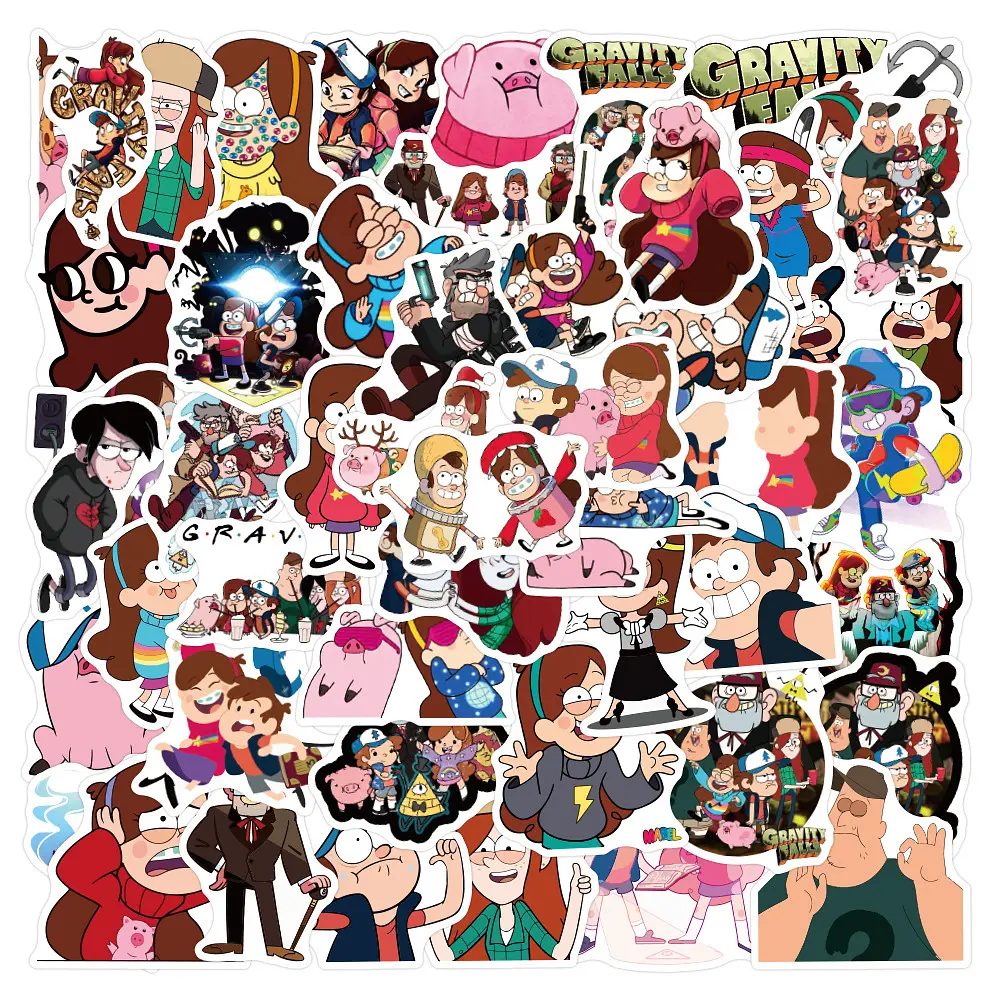Стікерпак Гравіті Фолз Набір наклейок GeekLand Gravity Falls 100 штук - фото 2