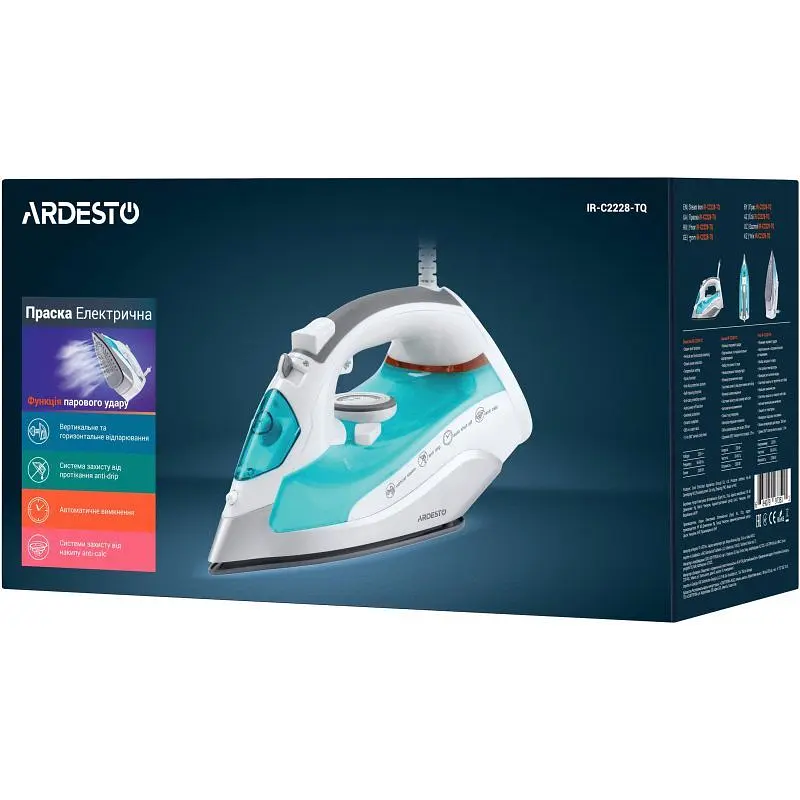 Праска Ardesto IR-C2228-TQ голубий - фото 8