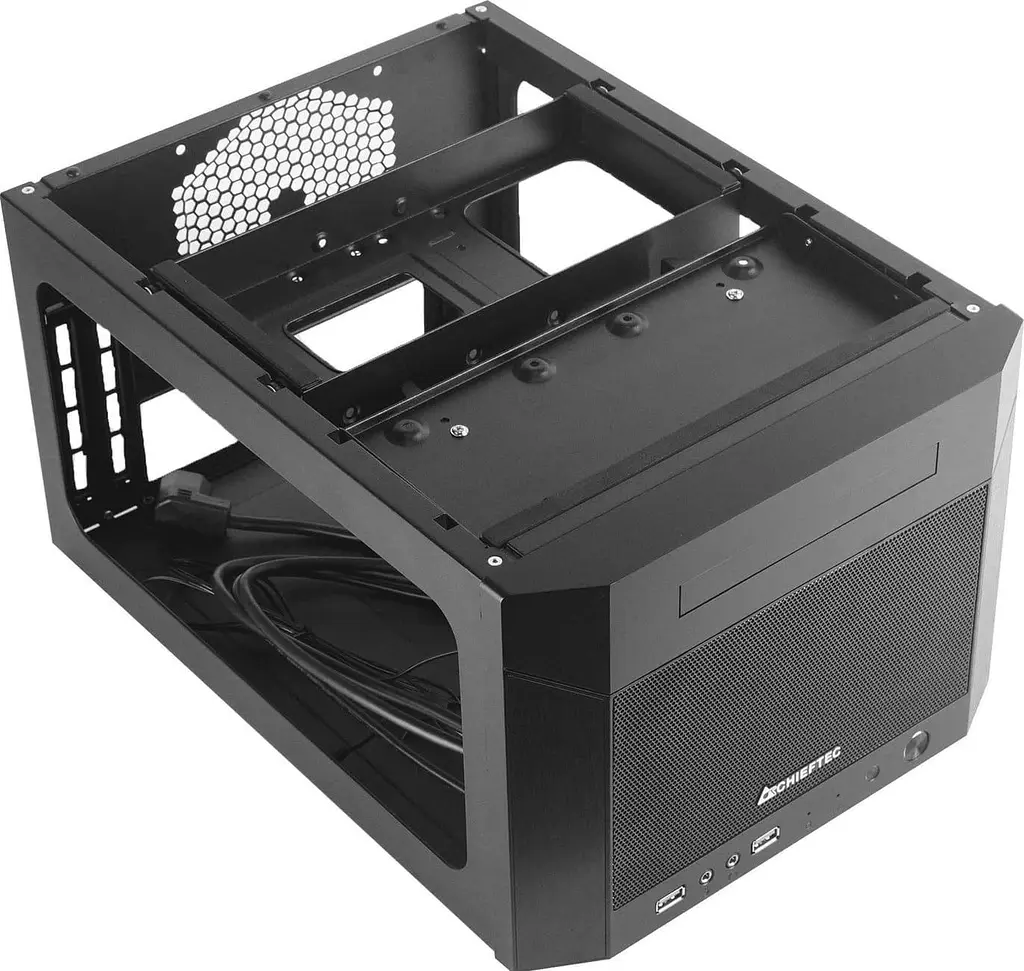 Корпус Chieftec PRO CUBE MINI CN-01B-OP miniITX, без БЖ, Black (CN-01B-OP) Без БП - фото 4
