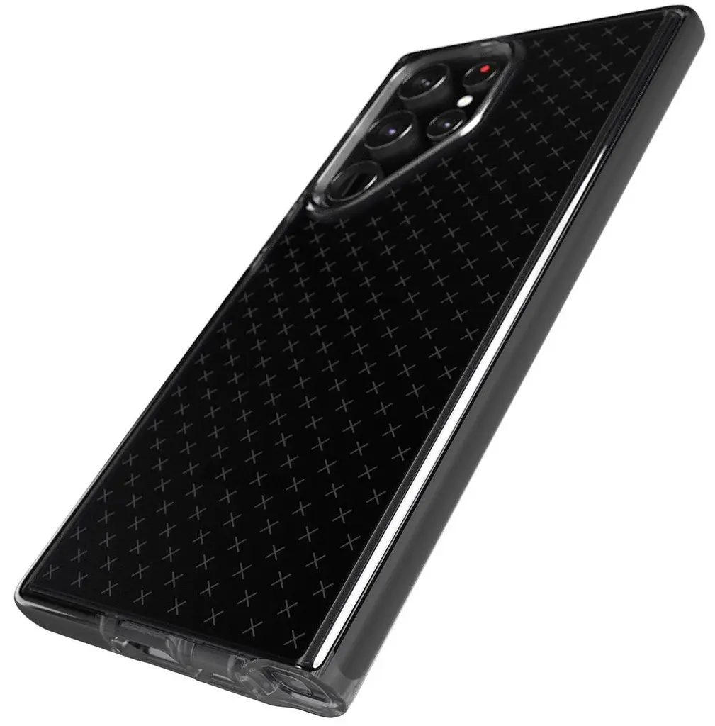 Оригінальний силіконовий чохол для Samsung Galaxy S23 Ultra Tech21 Evo Check Black (S918) Протиударний - фото 10