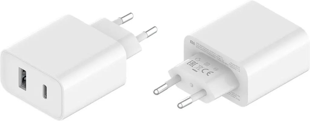 Блок питания Xiaomi Mi 33 W Wall Charger 2 выхода (Type-A+Type-C) быстрый зарядный адаптер - фото 7