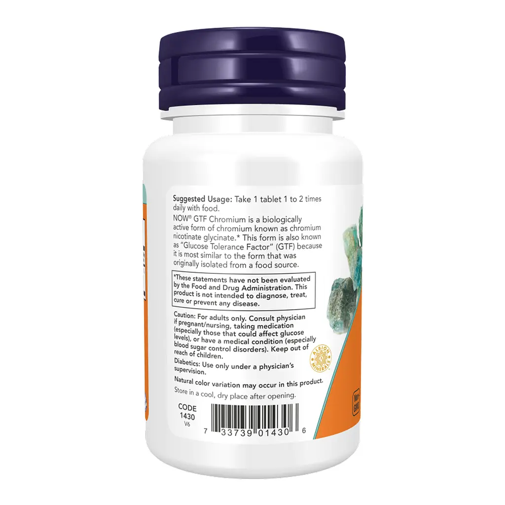 Вітаміни GTF Chromium 200mcg - 100 tabs - фото 3
