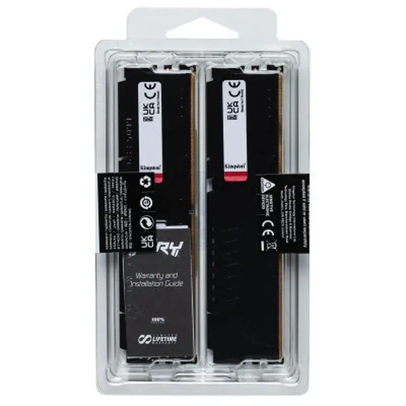 Модуль пам'яті для комп'ютера DDR5 16GB (2x8GB) 6000 MHz Beast Kingston Fury (ex.HyperX) (KF560C36BBEK2-16) - фото 6