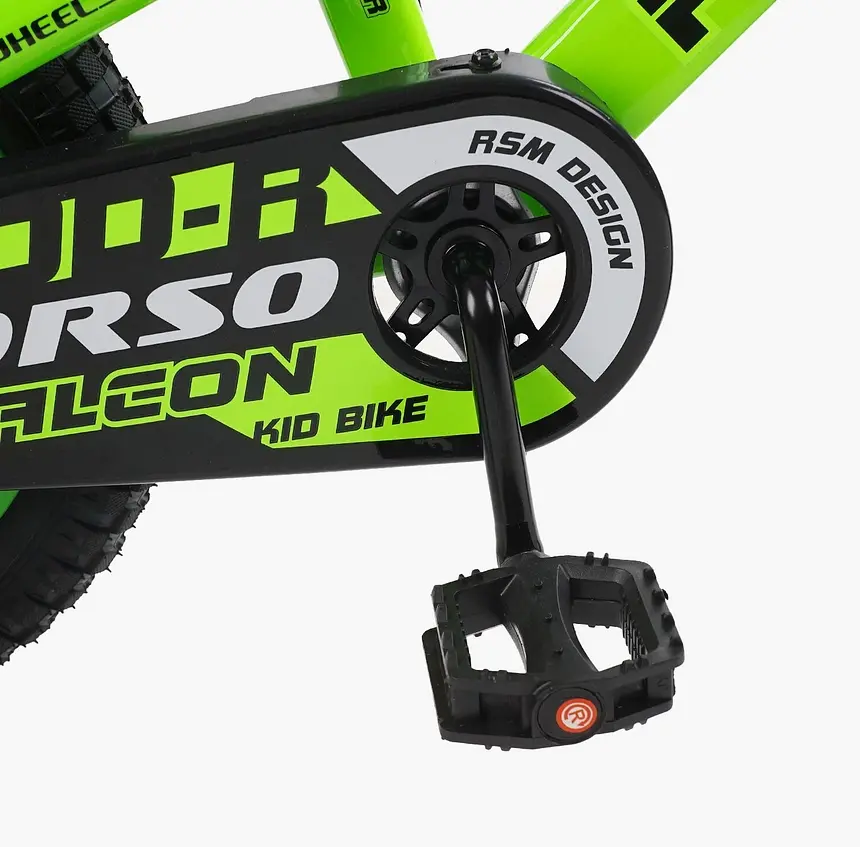 Велосипед 2-х колесный Corso Falcon 14" FL-14833 стальная рама, дисковые тормоза, дополнительные колеса, собранный на 85% (6800070148333) - фото 6