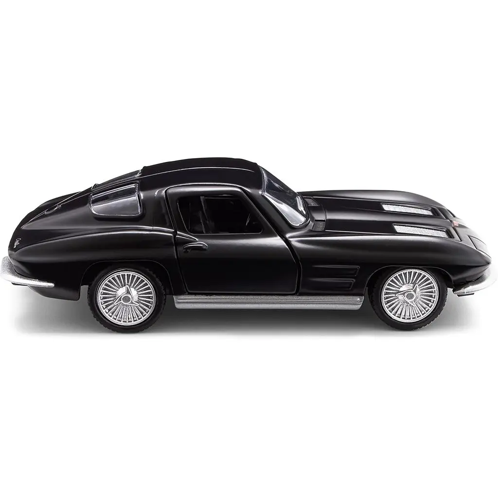 Автомодель TechnoDrive Chevrolet Corvette Split Window 1963 матовий чорний (250411U) - фото 6