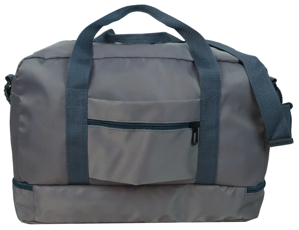 Дорожня сумка з відділом для взуття 40L Wallaby Сіра - фото 2