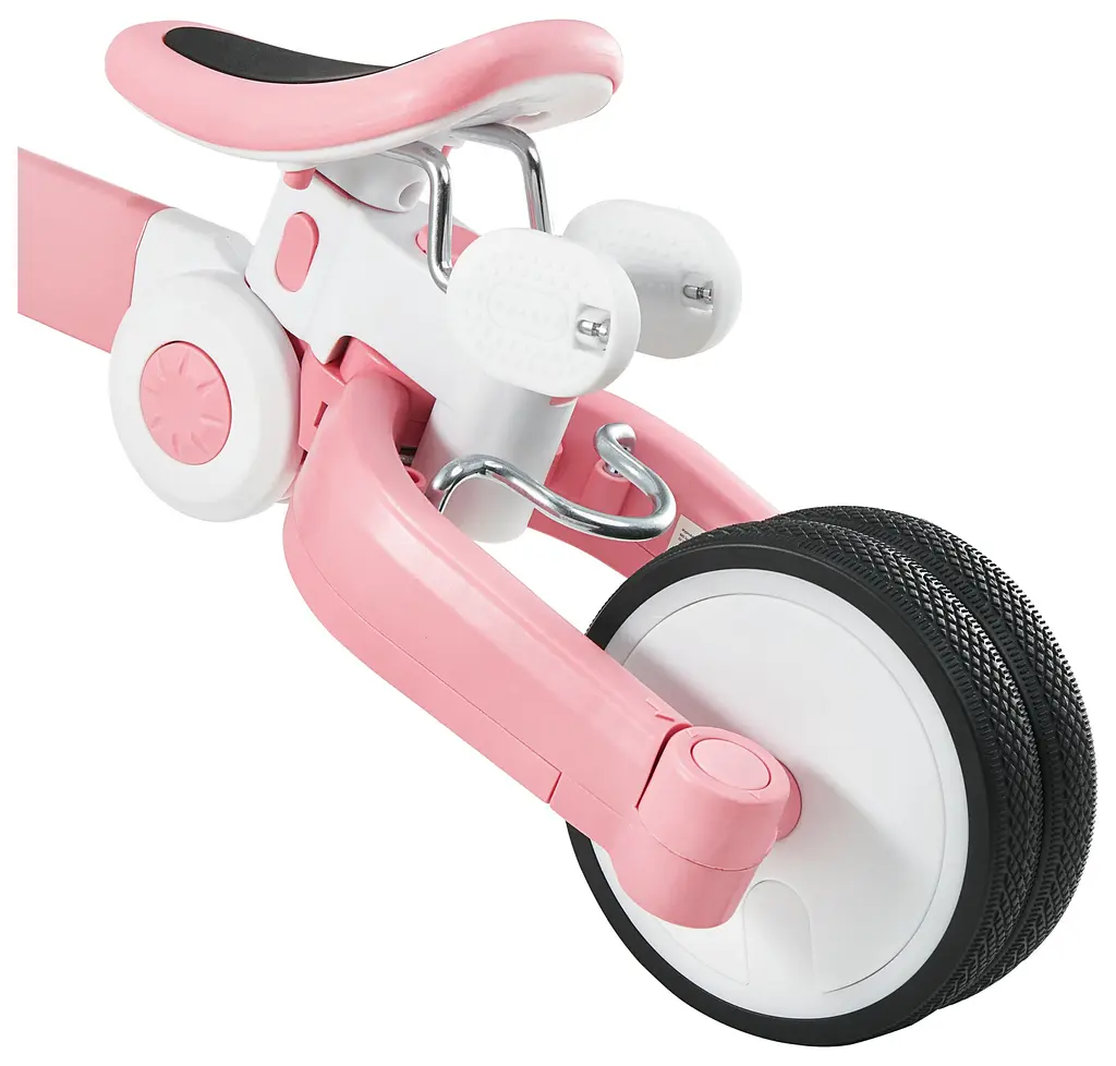 Дитячий триколісний велосипед HyperMotion Tobi Rocket з батьківською ручкою 17 см 20 см pink (TOBI ROCKET HYP PINK) - фото 12