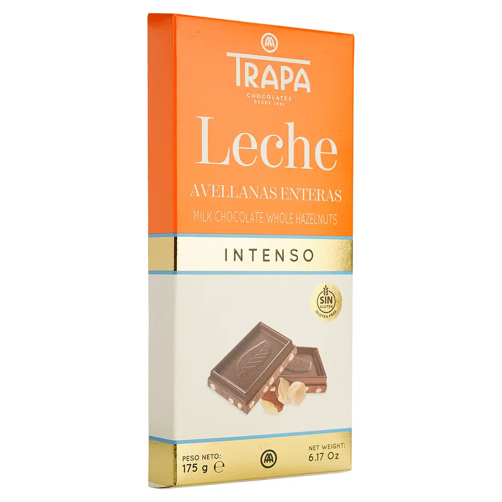 Шоколад молочний Trapa Intenso з цільним фундуком 175 г - фото 2