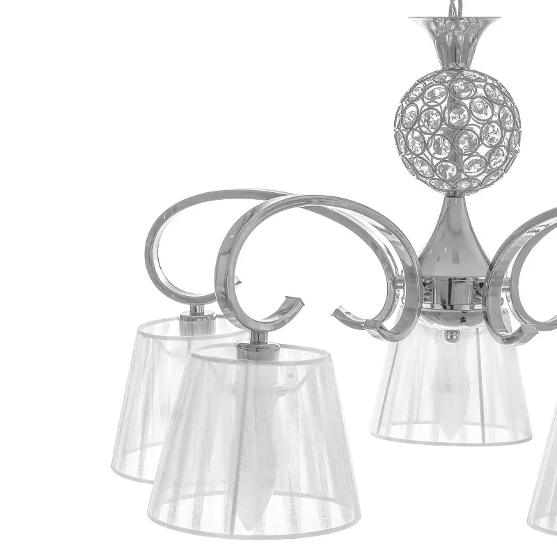 Люстра подвесная Brille для гостиной E14 40W CH (BKL-483S/5) - фото 8